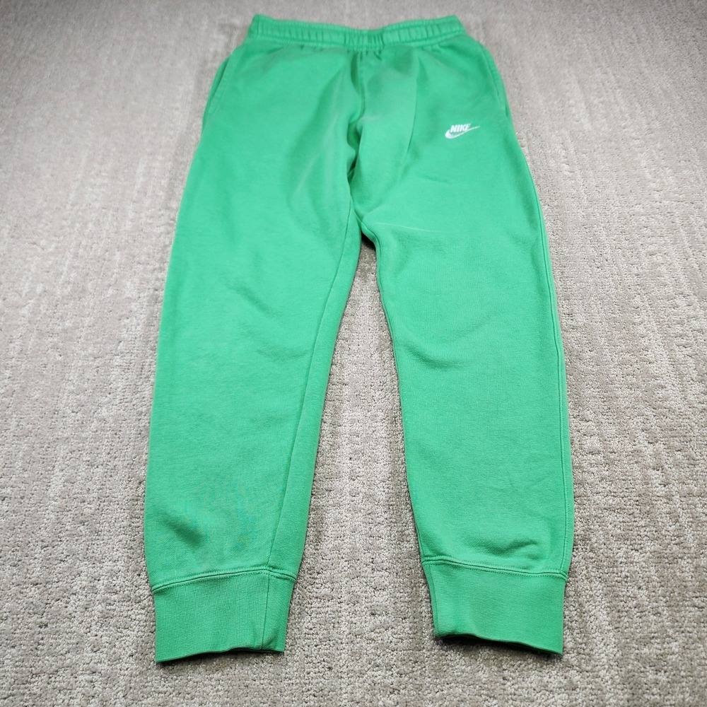 Nike Joggers Men Small Club Fleece Green Bv2671 362 Athleisure Sweatpants‎